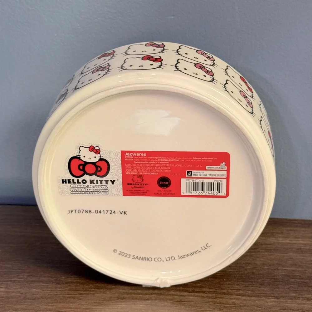 Hello Kitty Ceramic Pet Bowl